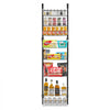 VEVOR Over the Door Pantry Organizer, 8-Tier Pantry Organization and Storage, Heavy-Duty Steel Hanging Spice Rack, Adjustable Wall Seasoning Shelves, for Home Kitchen Laundry Room Bathroom, Black