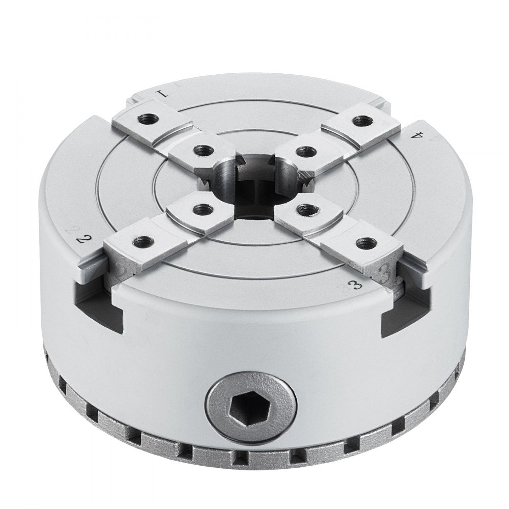VEVOR KP2-3/4 Lathe Chuck, 4-Jaw 2.75" Diameter, Metal Lathe Chuck Turning Machine Accessories, Self-centering Tool, for Lathe, Precision Machining, Grinding Machines, Milling Machines