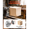 VEVOR 4 Inch Wood Lathe Chuck, 4-Jaw, Self-Centering Wood Turning Chuck Set with 1" x 8TPI Thread & Adapter, Nickel-Plated, High-Hardness Steel, Inside Clamping & Outside Support, for Woodworking