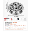 VEVOR 4 Inch Wood Lathe Chuck, 4-Jaw, Self-Centering Wood Turning Chuck Set with 1" x 8TPI Thread & Adapter, Nickel-Plated, High-Hardness Steel, Inside Clamping & Outside Support, for Woodworking