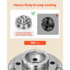 VEVOR 4 Inch Wood Lathe Chuck, 4-Jaw, Self-Centering Wood Turning Chuck Set with 1" x 8TPI Thread & Adapter, 4 PCS Round/Step/Pin Jaws, Case, Nickel-Plated, High-Hardness Steel, for Woodworking Lathe