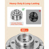 VEVOR 4 Inch Wood Lathe Chuck, 4-Jaw, Self-Centering Wood Turning Chuck Set with 1" x 8TPI Thread & Adapter, 5 PCS Jaws Round/Flat/Step/Pin, Carry Case, Nickel-Plated Finish, for Woodworking Lathe