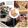 VEVOR 12-Piece Wood Lathe Chisel Set, 3.75" Blade, Woodworking & Carving Tools with Wooden Case for Furniture & Root Crafting