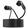 VEVOR EV Charger Extension Cable, 40Amp 40 ft J1772 Extension Cord Compatible with 120V-240V SAE J1772 Electric Vehicle Chargers, Level 1/Level 2 IP66 Heavy Duty Car Charging Cable with Carrying Bag