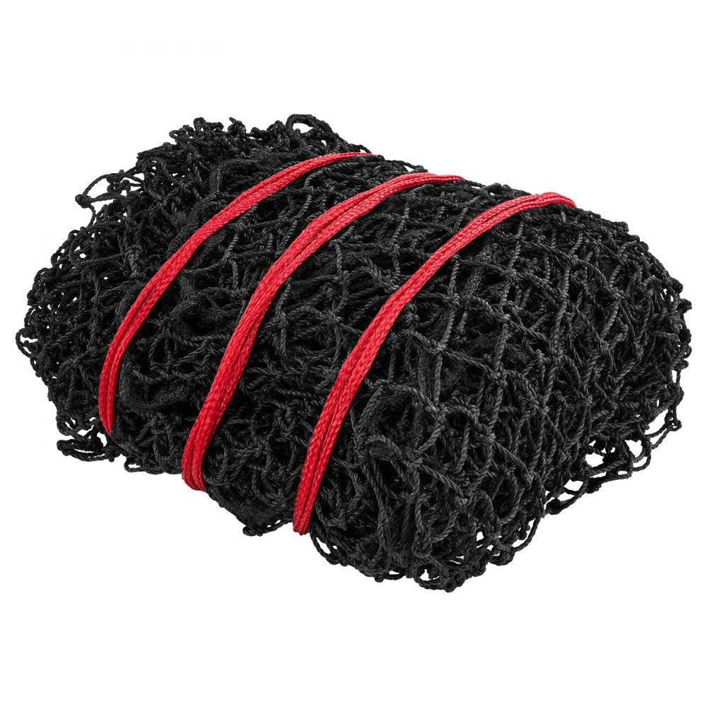 VEVOR Round Bale Hay Net, 4.92 x 4.92 x 4.92 ft, 1.75 inch Holes, PE Material, Reinforced Knotted Design, with Zip Ties, Needle Shuttle, and Repair Twine, Slow Feeder Round Bale Net for Horses