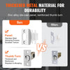 VEVOR Front Door Handle, Square Entry Handle Set with Lever, No Lock, Adjustable Hole Space, Zinc Alloy Die-Casting, Reversible for Right and Left Handed Entrance and Front Doors, Satin Nickel
