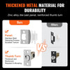 VEVOR Front Door Handle and Deadbolt Set, Square Entry Handle Set with Lever, Single Cylinder, Adjustable Hole Space, Reversible for Right and Left Handed Entrance and Front Doors, Satin Nickel