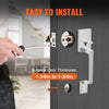 VEVOR Front Door Handle, Square Entry Handle Set with Lever, No Lock, Adjustable Hole Space, Zinc Alloy Die-Casting, Reversible for Right and Left Handed Entrance and Front Doors, Matte Black