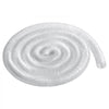 VEVOR Dust Collection Hose, 2.5'' x 20', Thickened PVC Material Puncture-Resistant Flexible Clear Hose with Carbon Steel Wire Coil 4 x 304 Stainless Clamps, for Table Saw, Band Saw, Planer, Jointer