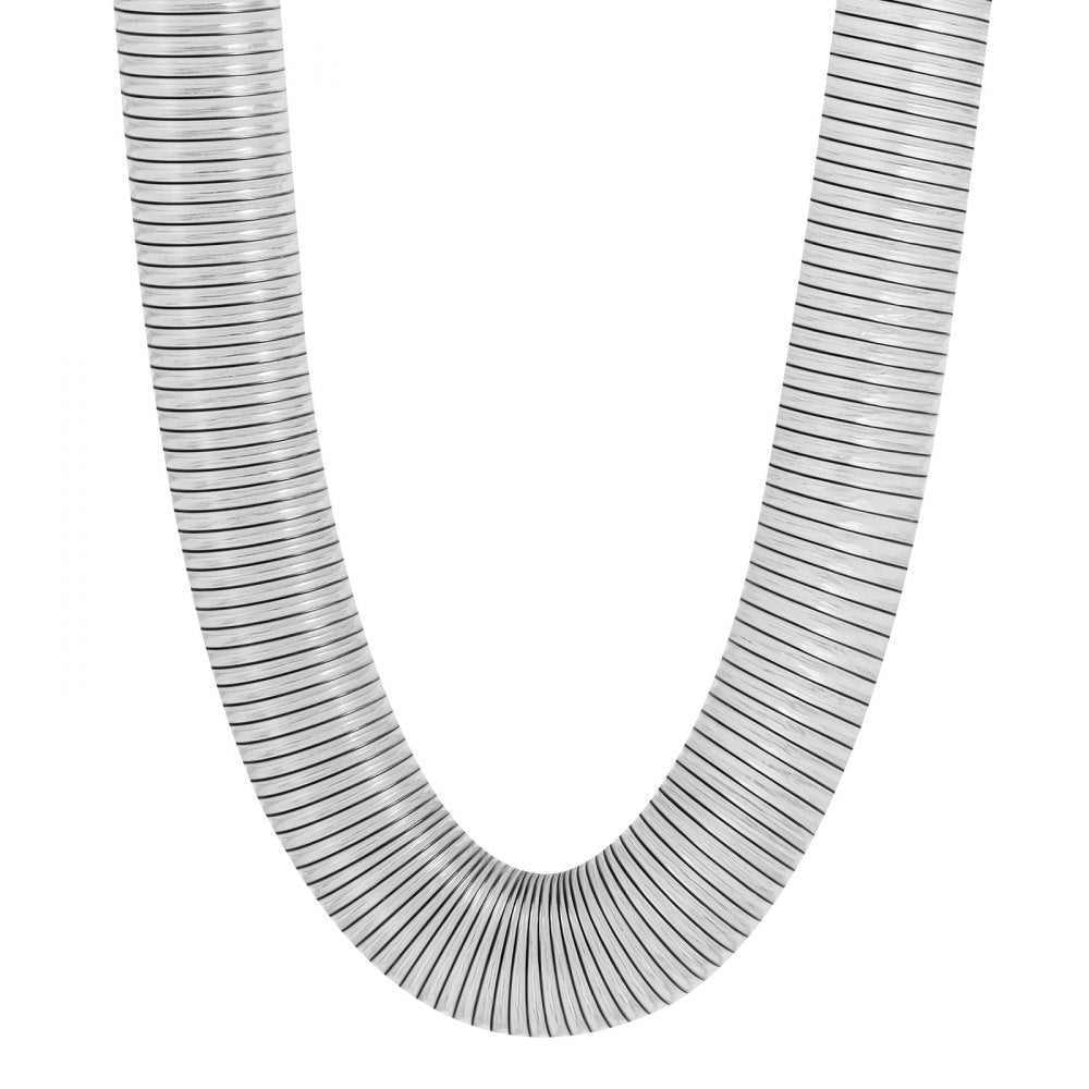 VEVOR Dust Collection Hose, 4'' x 20', Thickened PVC Material Puncture-Resistant Flexible Clear Hose with Carbon Steel Wire Coil 4 x 304 Stainless Clamps, for Table Saw, Band Saw, Planer, Jointer