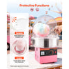 VEVOR Cotton Candy Machine Cover, Transparent Acrylic Dome Bubble Shield, Cotton Candy Machine Bubble Shield Compatible with 15inch Cottons Candies Machines Bowl for Party, Shops, Bottom Groove Design