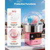 VEVOR Cotton Candy Machine Cover, Transparent Acrylic Dome Bubble Shield, Cotton Candy Machine Bubble Shield Compatible with 20.5in Cottons Candies Machines Bowl for Party, Shops, Bottom Groove Design