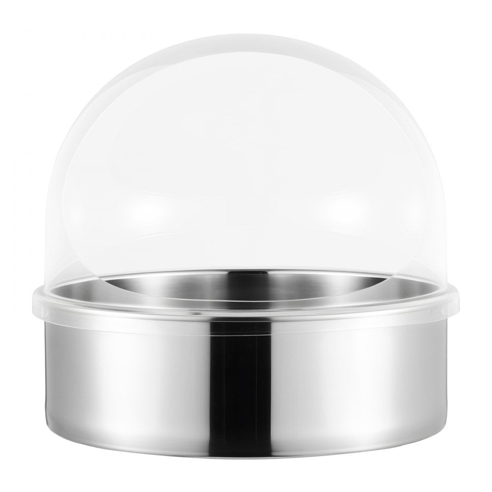 VEVOR Cotton Candy Machine Cover, Transparent Acrylic Dome Bubble Shield, Cotton Candy Machine Bubble Shield Compatible with 20.5in Cottons Candies Machines Bowl for Party, Shops, Bottom Groove Design
