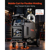 VEVOR 200A Pro MIG Welder 9-in-1 All-in-One Welding Cart Workstation, Gas MIG, Gasless Flux Core, AC/DC Tig, AC/DC Pluse Tig, Stick, Aluminum Welding with Spool Gun Compatible, Foot Pedal Control