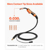 VEVOR 100A MIG Welding Gun with 10FT Cable, Replacement for Lincoln Magnum 100L (K530-6) - with 5PCS Mig Welding Contact Tips