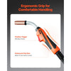 VEVOR 250Amp Mig Welding Gun with 15FT Cable, Compatible with Millermatic 200, 210, 212, 250, 250X, 251, 252 Welders, Suitable for 0.030", 0.035" and 0.045" Welding Wires
