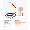 VEVOR 250Amp Mig Welding Gun with 15FT Cable, Compatible with Millermatic 200, 210, 212, 250, 250X, 251, 252 Welders, Suitable for 0.030", 0.035" and 0.045" Welding Wires