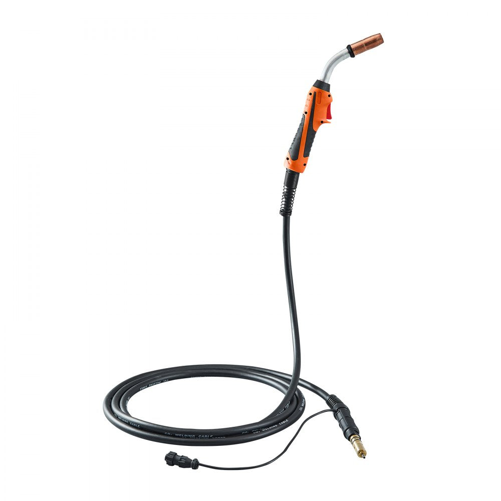 VEVOR 250Amp Mig Welding Gun with 15FT Cable, Compatible with Millermatic 200, 210, 212, 250, 250X, 251, 252 Welders, Suitable for 0.030", 0.035" and 0.045" Welding Wires