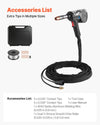 VEVOR 160Amp Spool Gun with 20FT Cable, Replacement for Miller Spoolmate 200 Series (300497) - with 11PCS Mig Welding Contact Tips, ER4043 0.035" Aluminum Mig Welding Wire & Toolbox