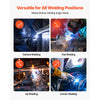 VEVOR Flux Core MIG Welding Wire, E308LFC-O 0.03-inch 2 LBS, Gasless Stainless Steel Welding Wire with Low Spatter for All Position Arc Welding, Self-Shielded for Outdoor Use