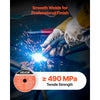 VEVOR Flux Core MIG Welding Wire, E71T-11 0.035-inch 1 LBS, Gasless Mild Steel Welding Wire with Low Spatter for All Position Arc Welding, Self-Shielded for Outdoor Use (Pack of 3 Rolls)