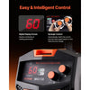 VEVOR MIG Welder, 130Amp Synergic Mig Welding Machine, 110V Gasless Flux Core Welder Machine, Portable Mig Welder with IGBT Inverter Technology and Digital Display Screen