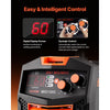 VEVOR MIG Welder, 130A Synergic Mig Welding Machine, 2-in-1 Gas MIG/Gasless Flux Core MIG Multi-Process Welder Machine, 110V Portable Mig Welder with IGBT Inverter Technology & Digital Display Screen
