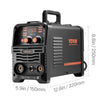 VEVOR MIG Welder, 130Amp Synergic Mig Welding Machine, 3-in-1 Flux Core MIG/Stick/Lift TIG Multi-Process Welder Machine, 110V Portable Mig Welder with IGBT Inverter Technology & Digital Display Screen