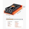 VEVOR Pocket Hole Jig Kit, 1/2 to 1-1/2 in Adjustable, Mini Jig Pocket Hole System with Step Drill, Hex Wrench, Drill Stop Ring, Square Drive Bit, and Screws, Reinforced Nylon Frame, for Woodworking