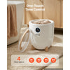 VEVOR Towel Warmers for Bathroom 12L Heated Towel Bucket with LED Display, Rapid Heating, 4 Adjustable Timer for 15/30/45/60 Min, Auto Shut Off, Fits Towels, Blankets, Bathrobes, for Women, White