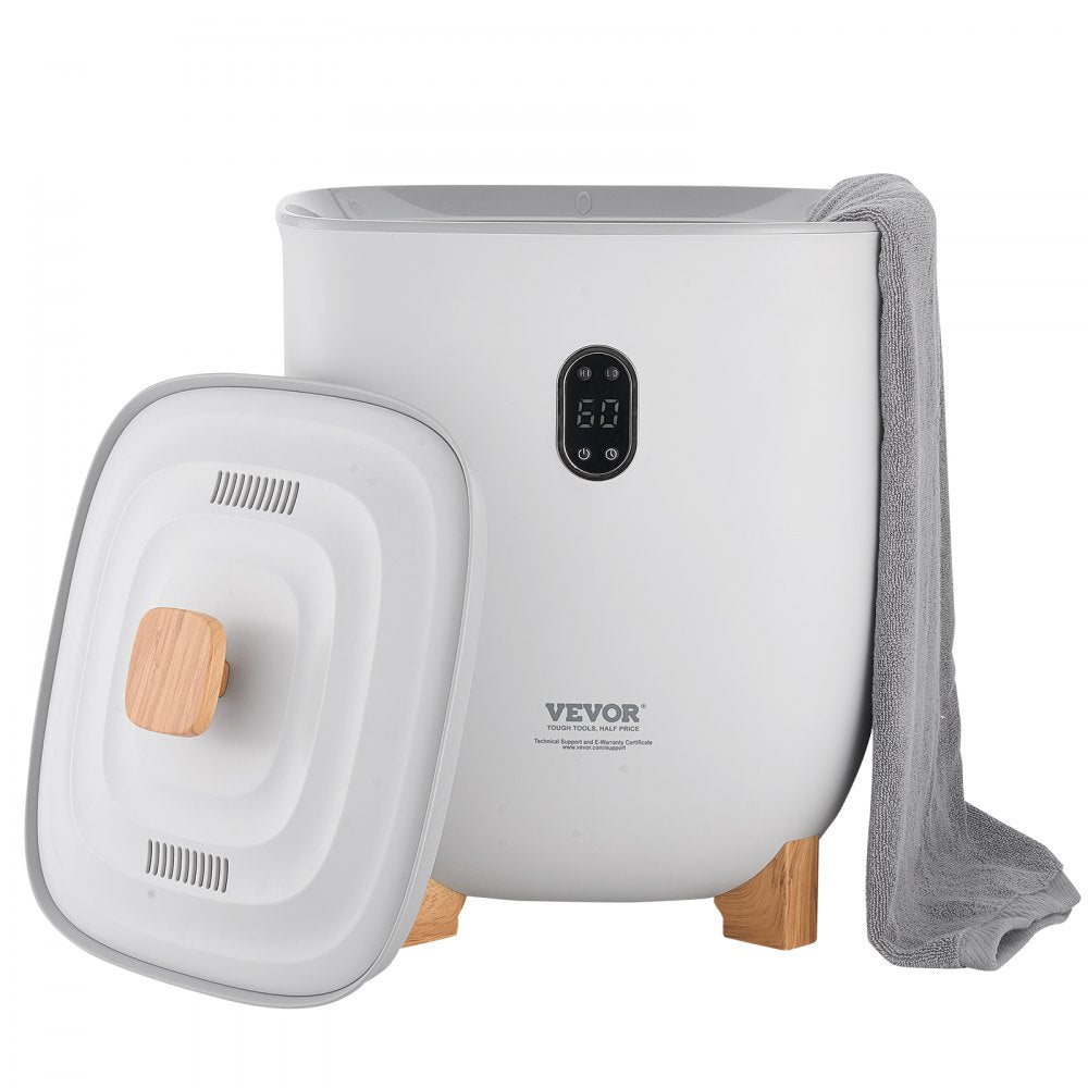 VEVOR Towel Warmers for Bathroom, 25 L Towel Warmer Bucket with Auto Shut Off for Spa Fits up to 5 Oversized Bath Towels, Blankets, Clothes, Bathrobes, PJ's and More