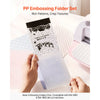 VEVOR Embossing Folders, 15 Pieces, 4.13 x 5.83 in, Background Embossed Plates for VEVOR Die Cutting and Embossing Machine, PP Plastic Embossed Stencil Template for Scrapbooking and Card Making