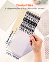 VEVOR Embossing Folders, 15 Pieces, 4.13 x 5.83 in, Background Embossed Plates for VEVOR Die Cutting and Embossing Machine, PP Plastic Embossed Stencil Template for Scrapbooking and Card Making