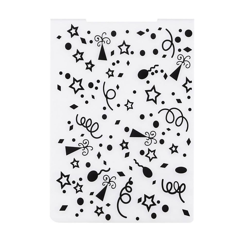 VEVOR Embossing Folders, 15 Pieces, 4.13 x 5.83 in, Background Embossed Plates for VEVOR Die Cutting and Embossing Machine, PP Plastic Embossed Stencil Template for Scrapbooking and Card Making