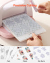 VEVOR Cutting Dies, 10 Pieces Metal Die Cuts, Compatible with VEVOR Die Cutting and Embossing Machine, Letters, Numbers, Tree Patterns, Cut Dies for Scrapbooking, Card Making, DIY Paper Crafting
