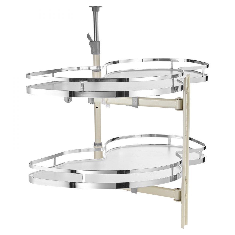VEVOR Swing Right Blind Corner Cabinet, Pull Out Organizer for 36 inch Width Blind Cabinet, 2 Tier Height Adjustable Swing Tray, Soft Close Kitchen Cloud Blind Organizer, Right Open