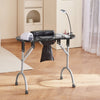 VEVOR Portable Manicure Table, Foldable Nail Table with Electric Dust Collector, Moveable Nail Tech Desk & 4 Wheels, 3 Dust Bags, Bendable LED Lamp, MDF Nail Art Workstation for Home Spa Beauty Salon