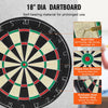 VEVOR Dartboard and Cabinet Set, Ready-to-Play Bundle Official Size Dartboard Cabinet, Steel Tip Dart Hideaway Cabinet, Features Easy Assembly, Complete with All Accessories, Perfect for Cricket Games