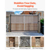 VEVOR Gate Building Kit, Fits 36 to 60 in Wide Openings, Up from 6 to 7 ft High Fence, Adjustable Gate Building Kit, Anti Sag Full Gate Frame Kit with Latch Lock and Screws, for Wooden Fence, Iron