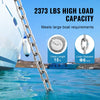 VEVOR Windlass Anchor Rode and Chain, 5/16" x 15' Boat Anchor Chain and 1/2" x 200' Nylon Rope, 2373 lbs. WLL/7120 lbs. BS, Galvanized Anchor Lead Chain and Nylon 3-Strand Rope for Boat Anchor System