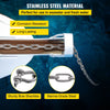 VEVOR Boat Anchor Chain, 5/16" x 20', 2373 lbs. WLL/7120 lbs. BS, 316 Stainless Steel Marine Grade Anchor Lead Chain with Dual Lock Ring Shackles for Boats, Deck, Fishing, Works with Different Anchors