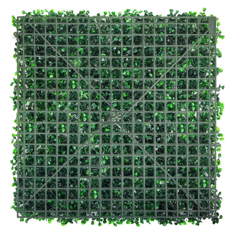 VEVOR 12PCS 20x20inch Artificial Boxwood Panels,Boxwood Hedge Wall Panels,Artificial Grass Backdrop Wall 1.6\",Privacy Hedge Screen UV Protected for Outdoor Indoor Garden Fence Backyard