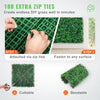 VEVOR Artificial Boxwood Panel UV 24pcs Boxwood Hedge Wall Panels Artificial Grass Backdrop Wall 20\" X 20\" 4 cm Green Grass Wall Fake Hedge for Decor Privacy Fence Indoor Outdoor Garden Backyard