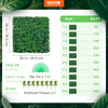 VEVOR Artificial Boxwood Panel UV 24pcs Boxwood Hedge Wall Panels Artificial Grass Backdrop Wall 20\" X 20\" 4 cm Green Grass Wall Fake Hedge for Decor Privacy Fence Indoor Outdoor Garden Backyard