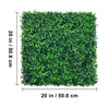 VEVOR Artificial Boxwood Panel UV 24pcs Boxwood Hedge Wall Panels Artificial Grass Backdrop Wall 20\" X 20\" 4 cm Green Grass Wall Fake Hedge for Decor Privacy Fence Indoor Outdoor Garden Backyard