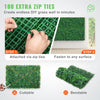 VEVOR Artificial Boxwood Panel UV 24pcs Boxwood Hedge Wall Panels Artificial Grass Backdrop Wall 24\" X 16\" 4 cm Green Grass Wall, Fake Hedge for Decor Privacy Fence Indoor, Outdoor Garden Backyard