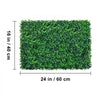 VEVOR Artificial Boxwood Panel UV 24pcs Boxwood Hedge Wall Panels Artificial Grass Backdrop Wall 24\" X 16\" 4 cm Green Grass Wall, Fake Hedge for Decor Privacy Fence Indoor, Outdoor Garden Backyard