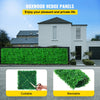 VEVOR Artificial Boxwood Panel UV 48pcs Boxwood Hedge Wall Panels Artificial Grass Backdrop Wall 10X10\" 4cm Green Grass Wall Fake Hedge for Decor Privacy Fence Indoor Outdoor Garden Backyard