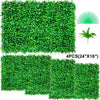 VEVOR Artificial Boxwood Panel UV 4pcs Boxwood Hedge Wall Panels Artificial Grass Backdrop Wall 24X16\" 4 cm Green Grass Wall Fake Hedge for Decor Privacy Fence Indoor Outdoor Garden Backyard