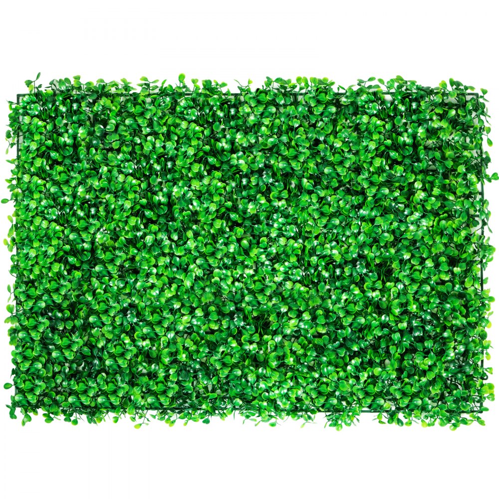 VEVOR Artificial Boxwood Panel UV 4pcs Boxwood Hedge Wall Panels Artificial Grass Backdrop Wall 24X16\" 4 cm Green Grass Wall Fake Hedge for Decor Privacy Fence Indoor Outdoor Garden Backyard